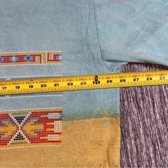 Factory Artwear Vintage Size Small Aztec Native American Tee Made In USA Cotton - Picture 5 of 9